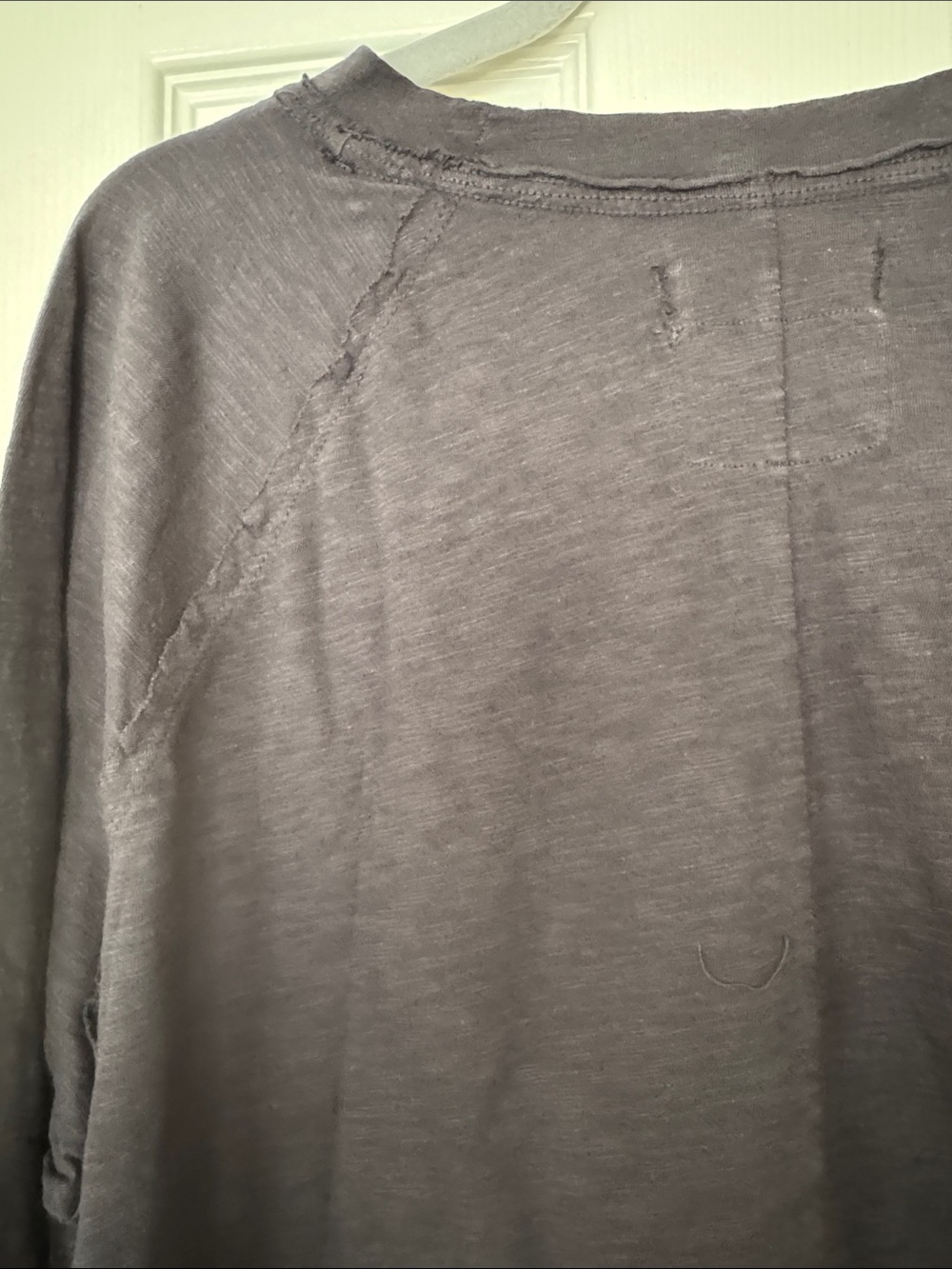 We The Free ARDEN Long Sleeve Tee — Heather Black Lightweight $58 NWOT - Picture 8 of 9